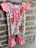 Highland Cow Ruffle Romper - Preorder
