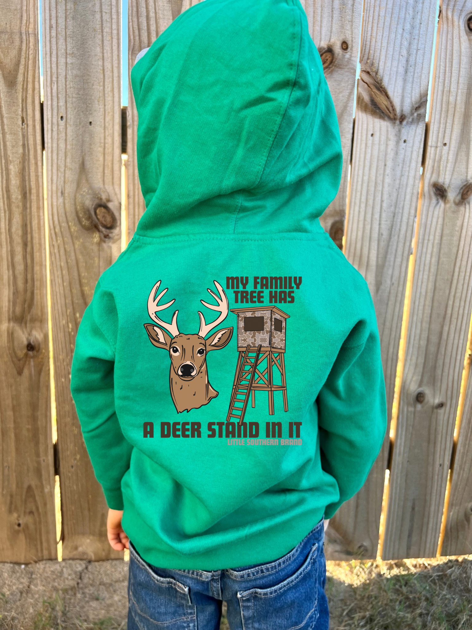 My Family Tree Has A Deer Stand Hoodie - Kelly Green