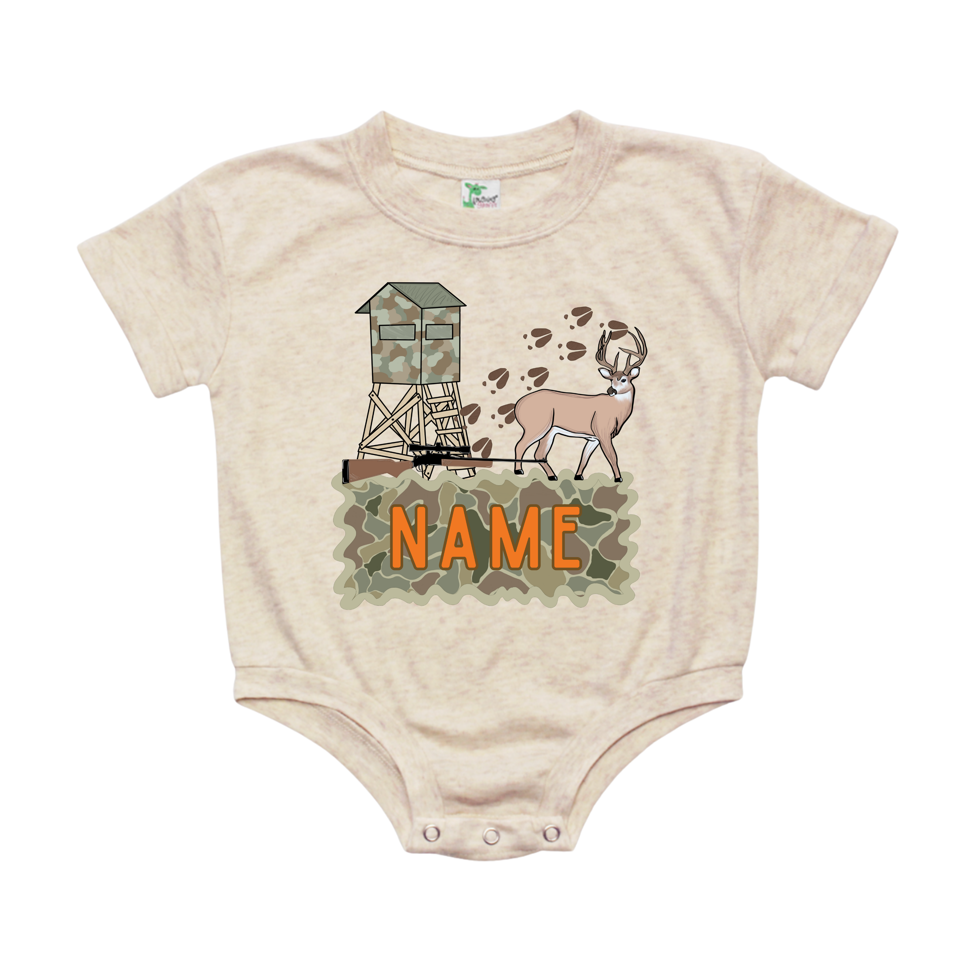 Deer Hunt Name Bubble - CUSTOM