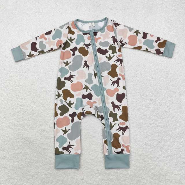 Camo Dogs Blue & Pink Zippy