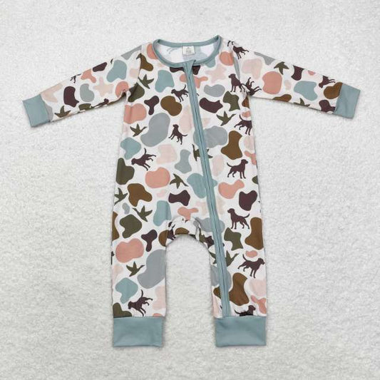 Camo Dogs Blue & Pink Zippy