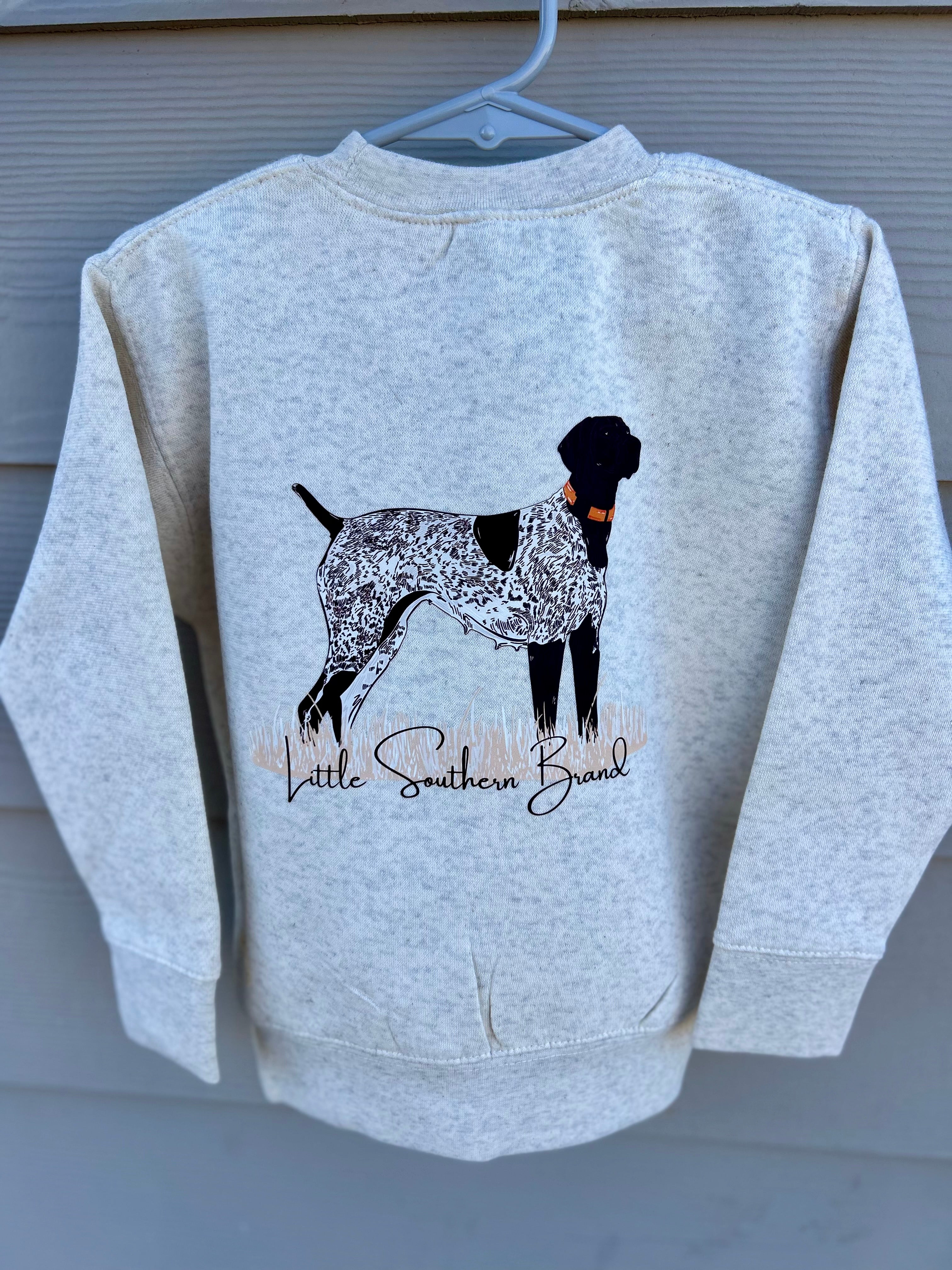 Hunting Dog Crewneck - Natural Heather