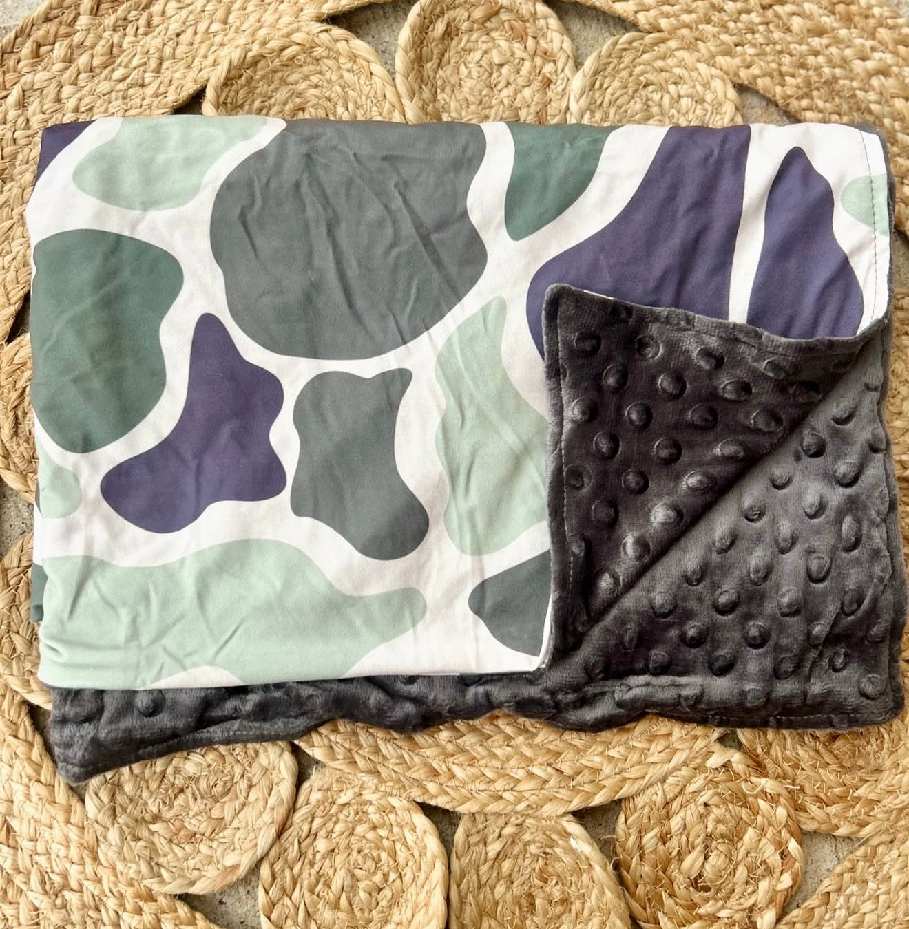 Green Camo Blanket