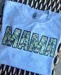 Old school Camo MAMA Crewneck - Ash