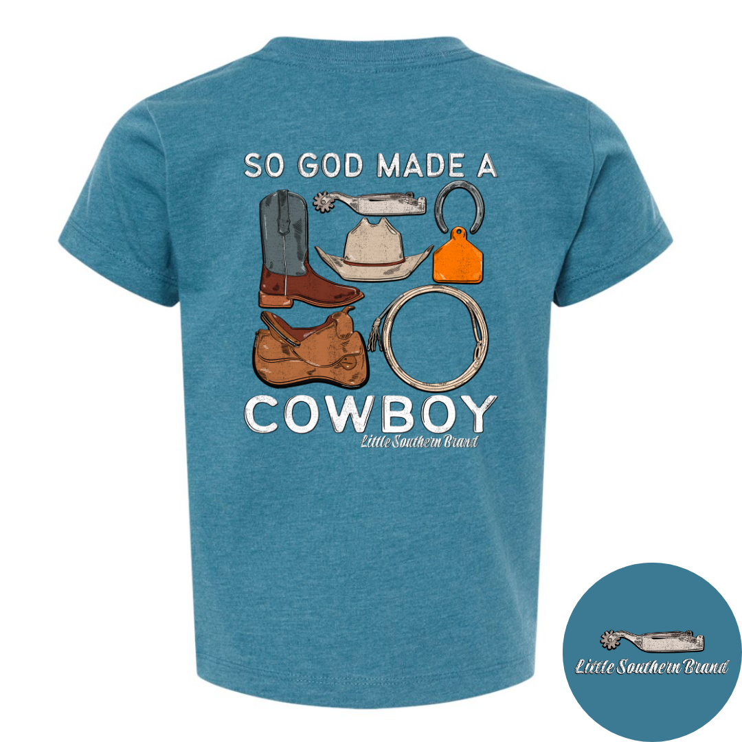 So God Made A Cowboy - Heather Teal