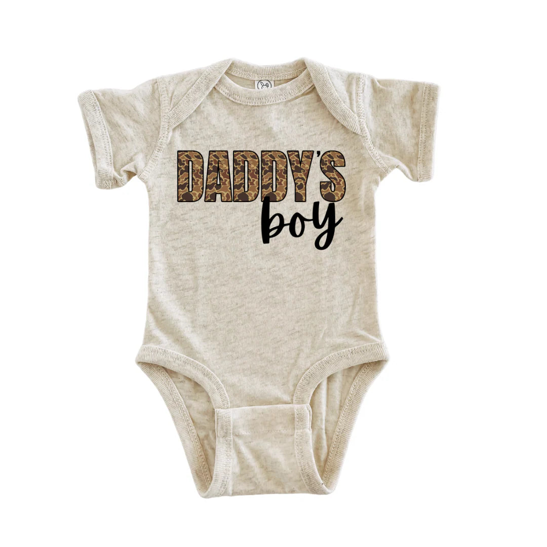 Brown Camo Daddy’s Boy Bodysuit