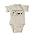 Faux Stitching Duck Dog Bodysuit