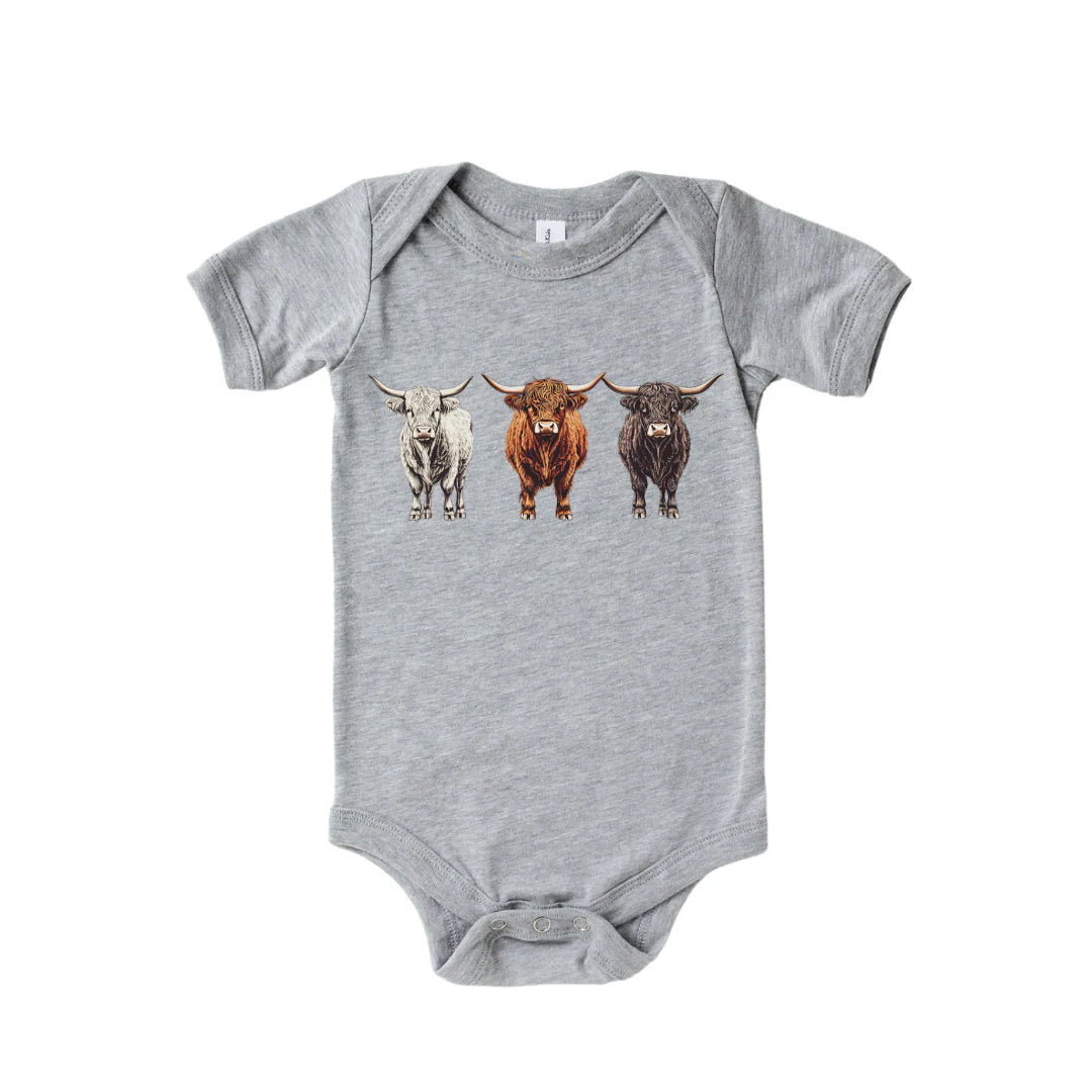 Highland Cows Bodysuit