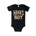 Duck Print Mama’s Boy Black Bodysuit
