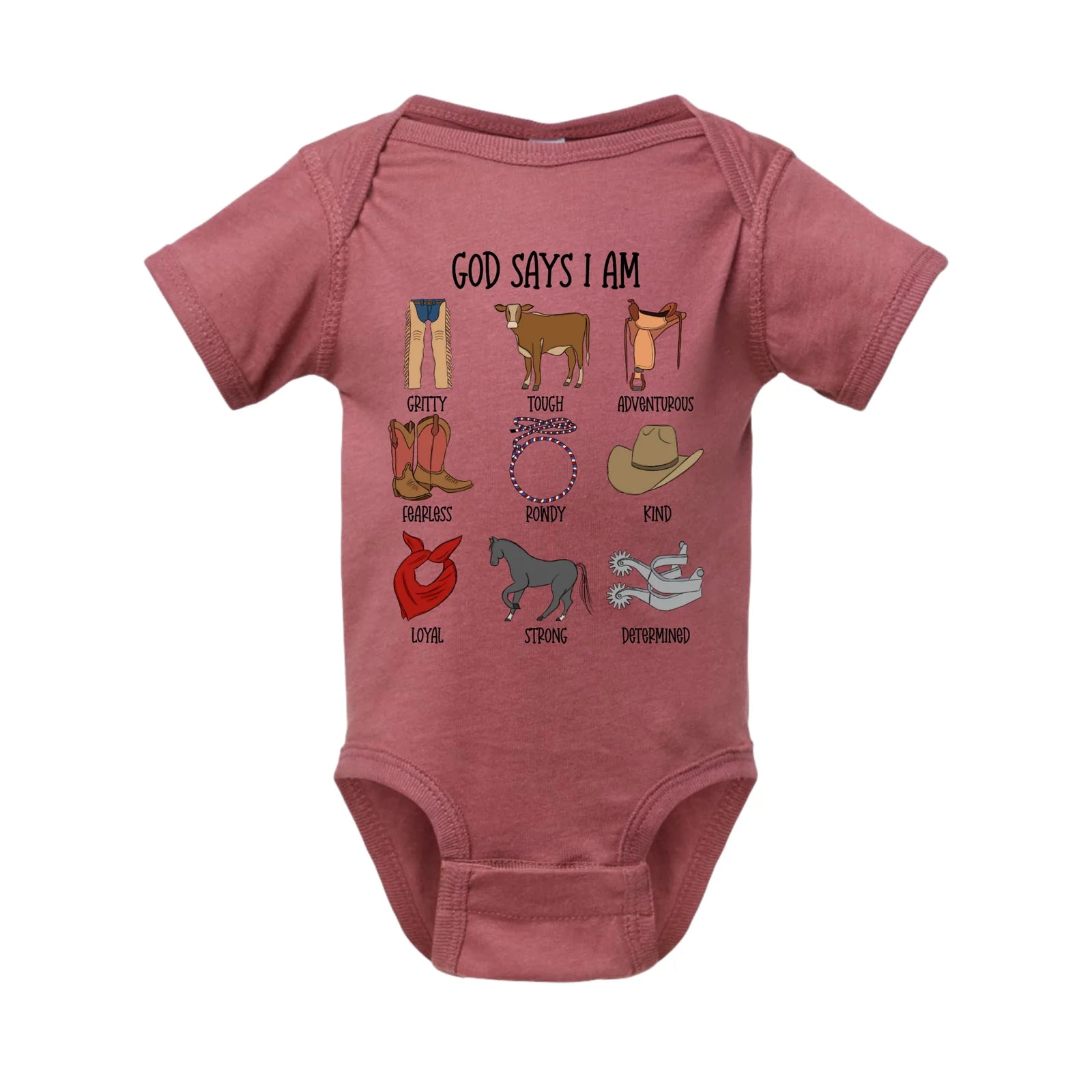 God Says I Am… Bodysuit (Cowboy)