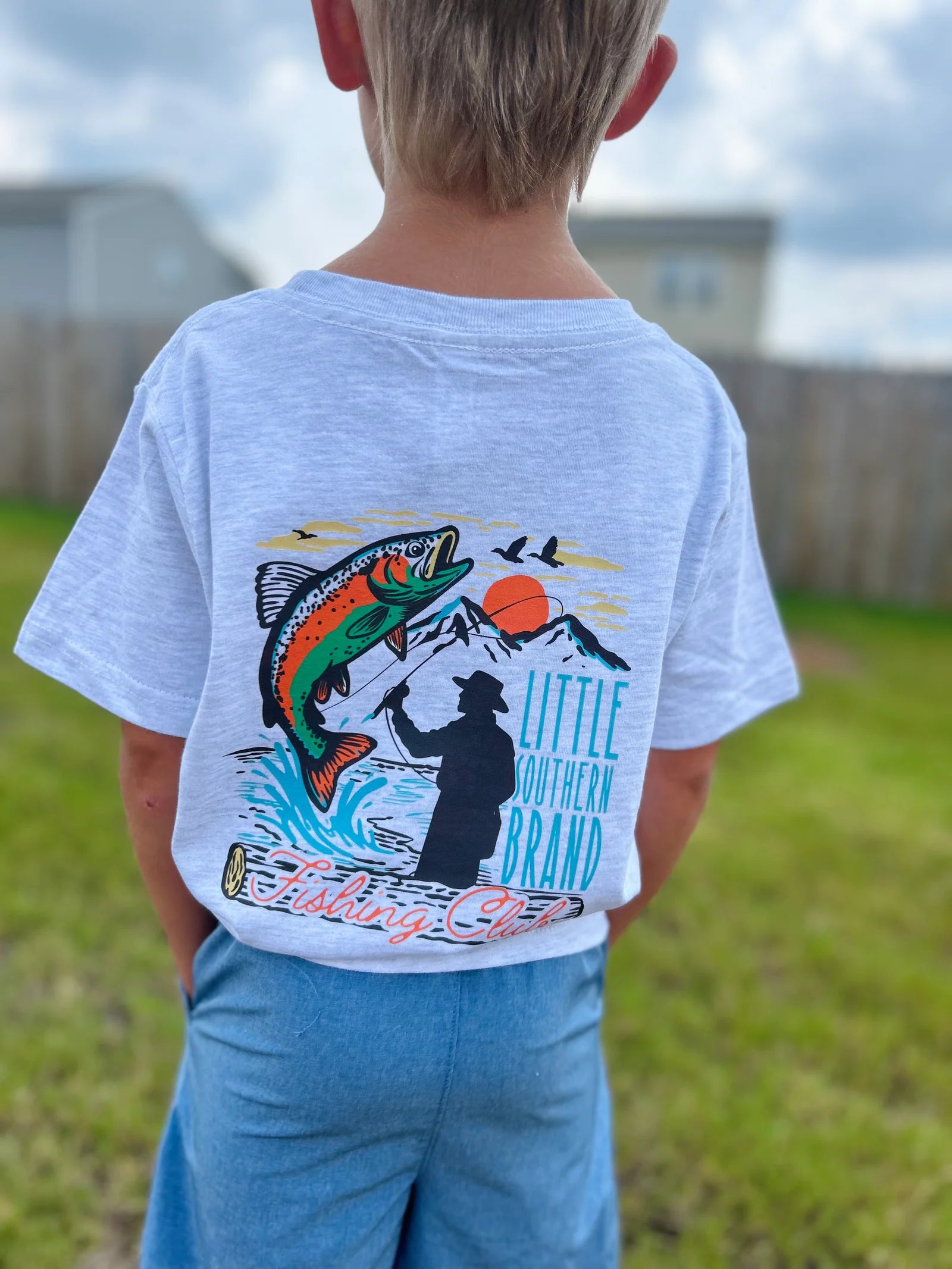 Fishing Club Tee | Ash