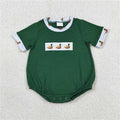 Green Embroidered Mallards Bubble