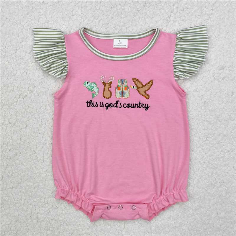 This Is Gods Country Pink Romper