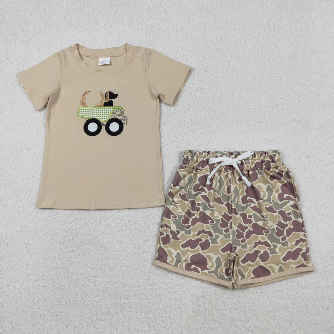 Hunting Puppy Appliqué Camo Set