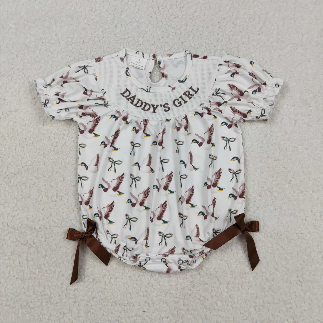 Embroidered Daddy’s Girl Duck Romper