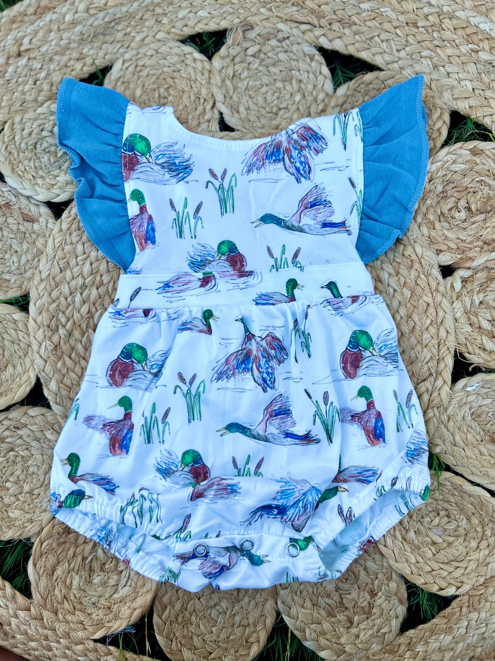 Duck Ruffle Romper