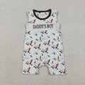 Embroidered Daddy’s Boy Duck Romper