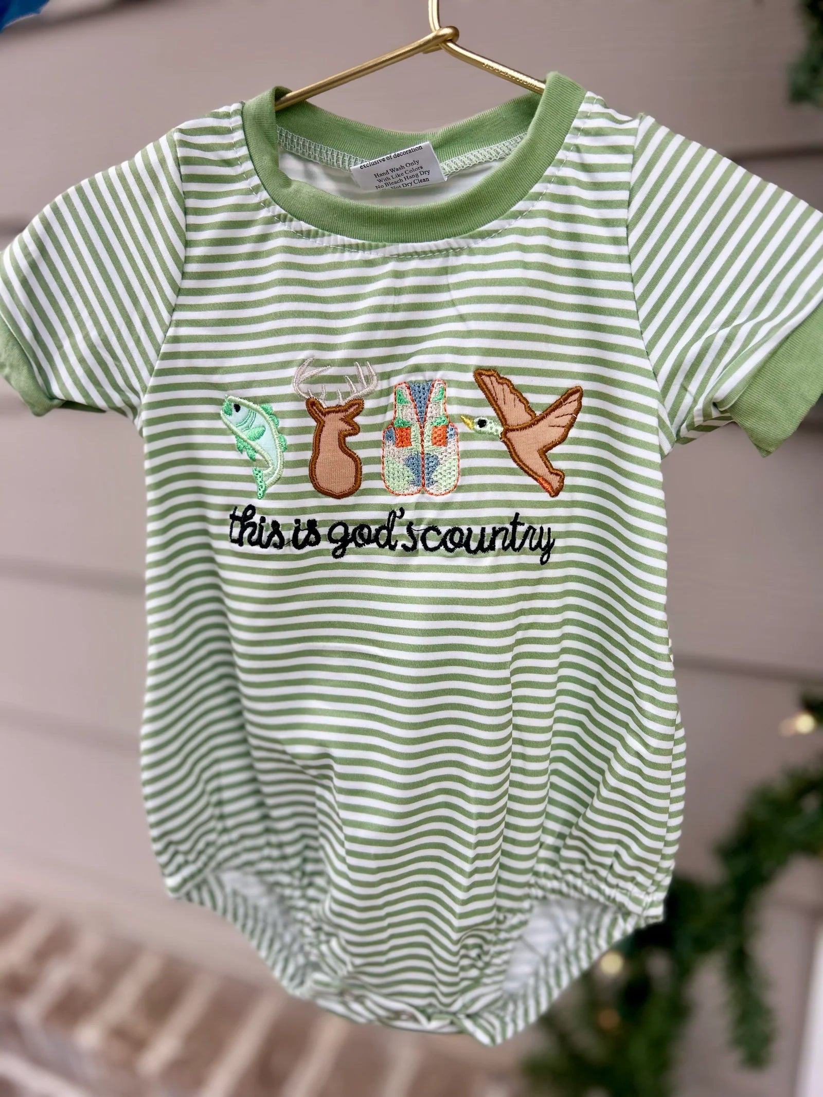 God’s Country Embroidered Romper