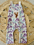 Camo Deer Long Romper