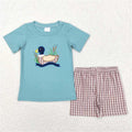 Blue Duck Appliqué Set