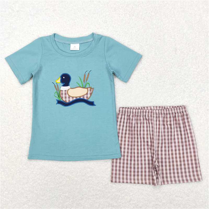Blue Duck Appliqué Set