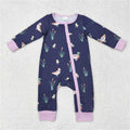 Navy & Purple Ducks Zippy