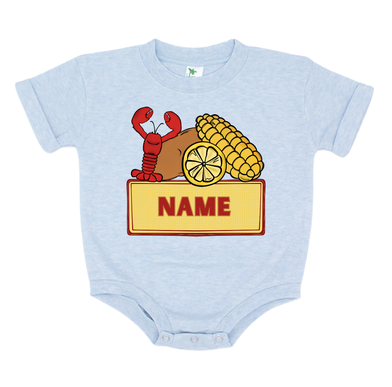 Boys Crawfish Boil Name Bubble - CUSTOM