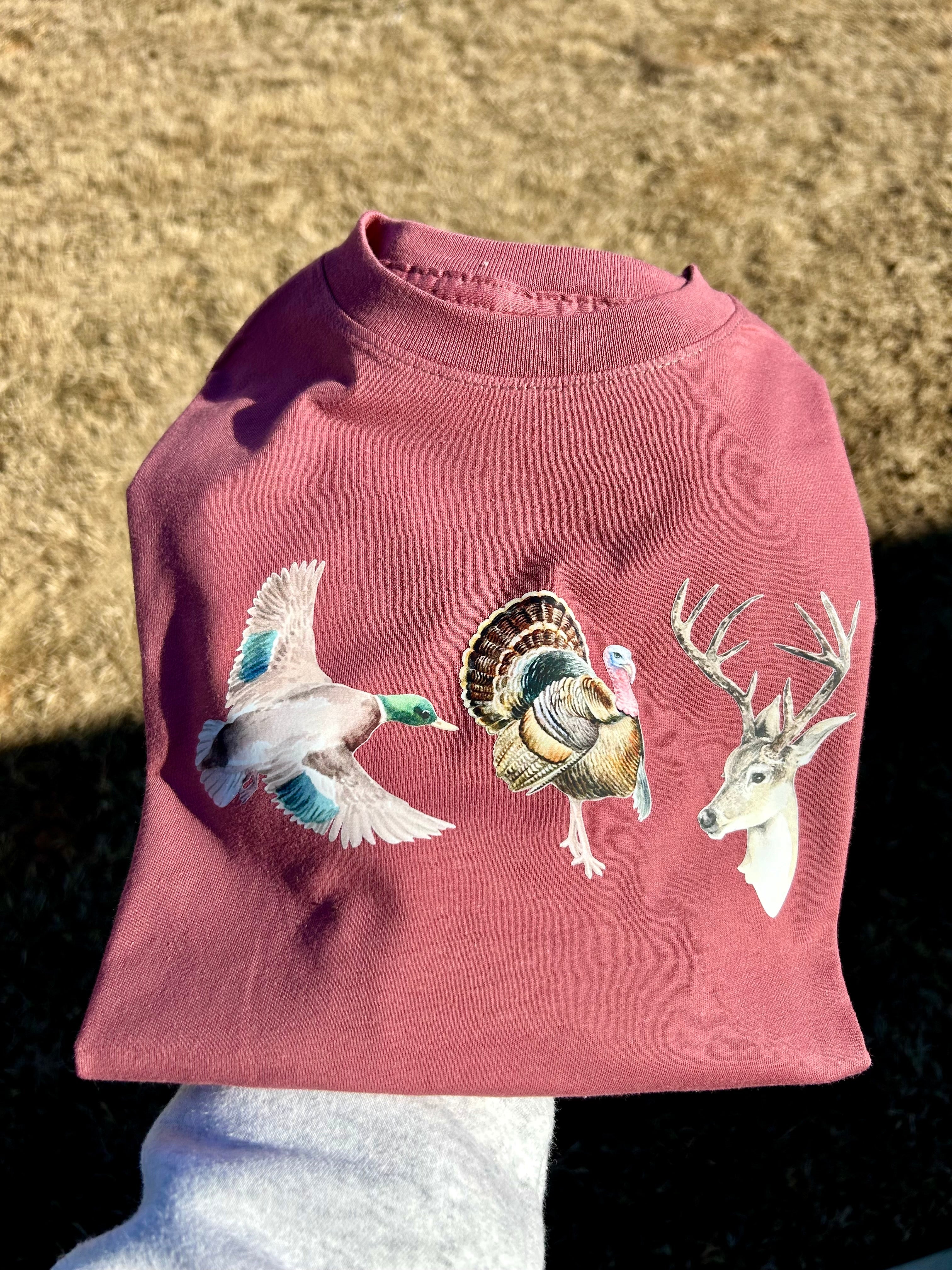 Duck Turkey Deer Tee | Rouge
