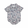 Light Camo Button Up Romper