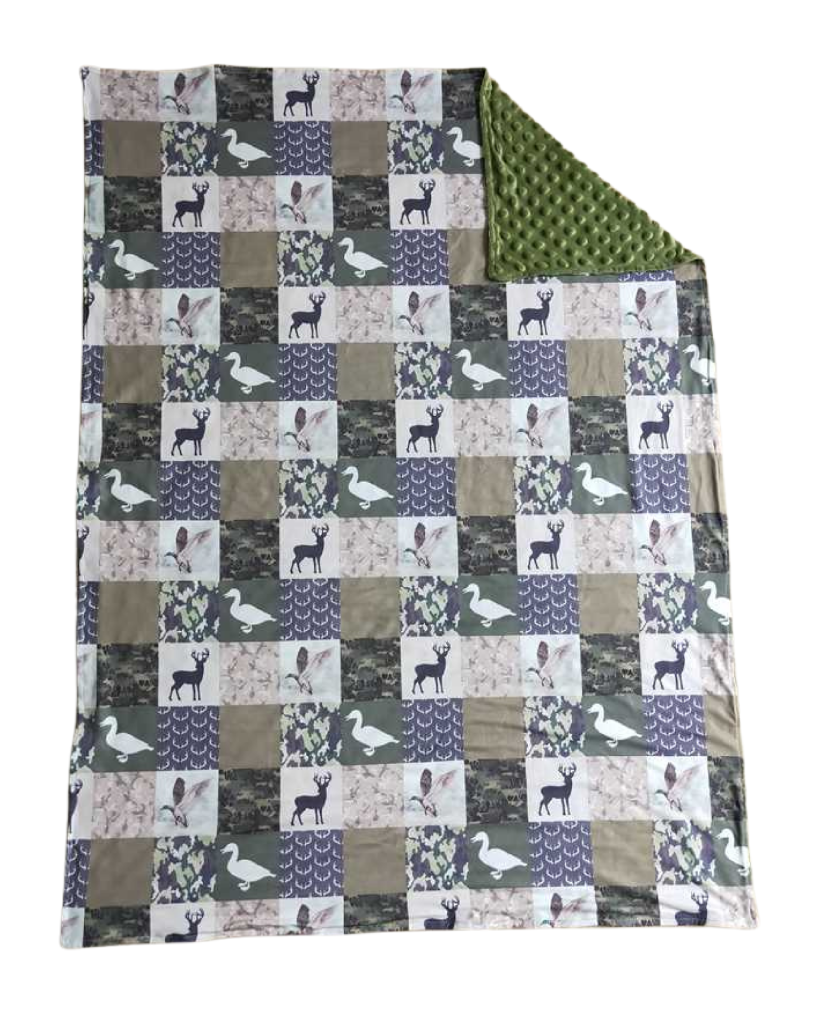 Hunting Patchwork Blanket