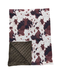 Brown Cow Print Blanket