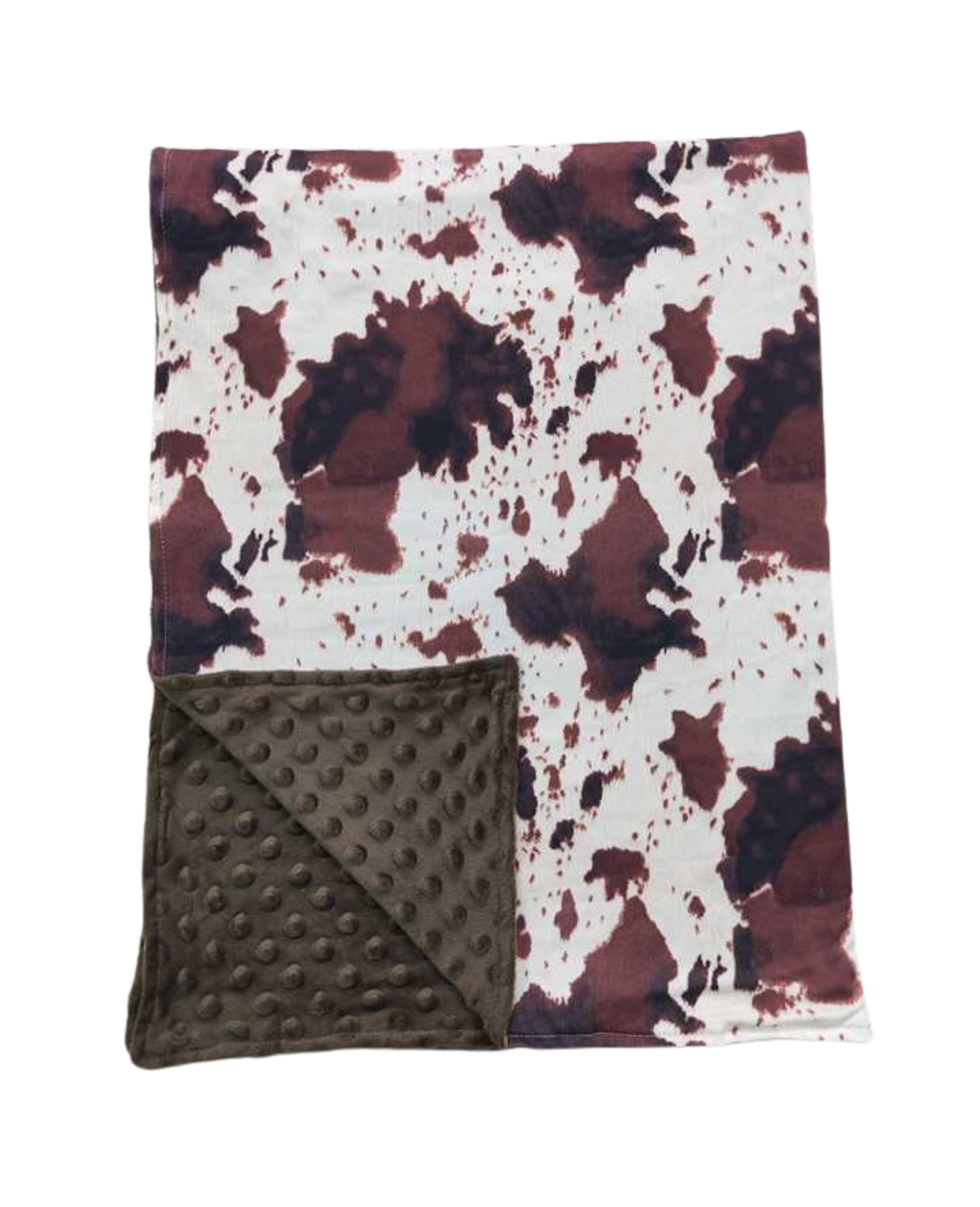 Brown Cow Print Blanket