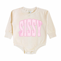 Pink Seersucker SISSY Bubble - Natural