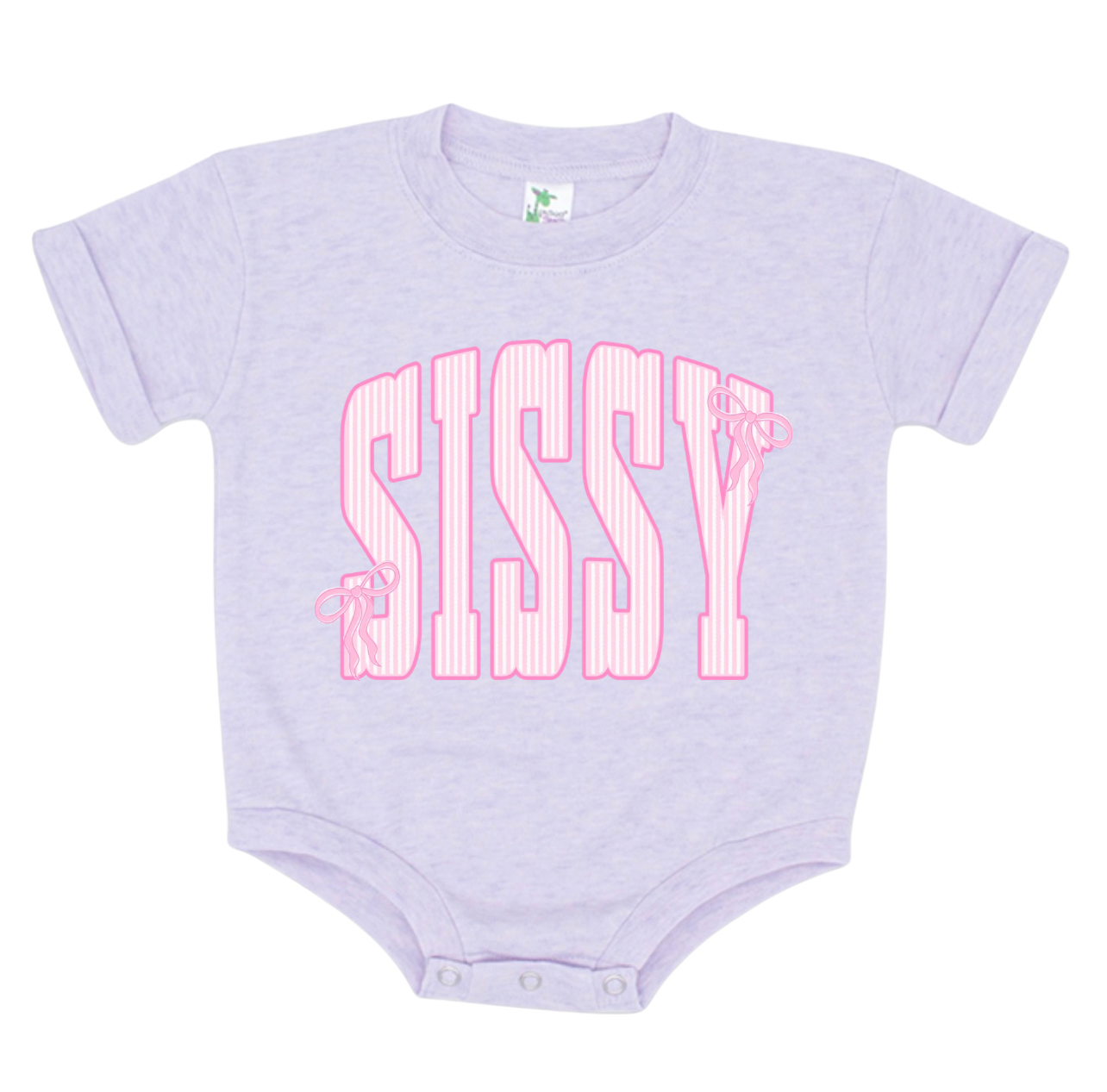 Pink Seersucker SISSY Bubble - Lavender