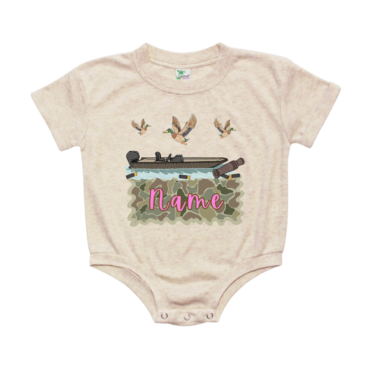 Girls Duck Hunt Name Bubble - CUSTOM