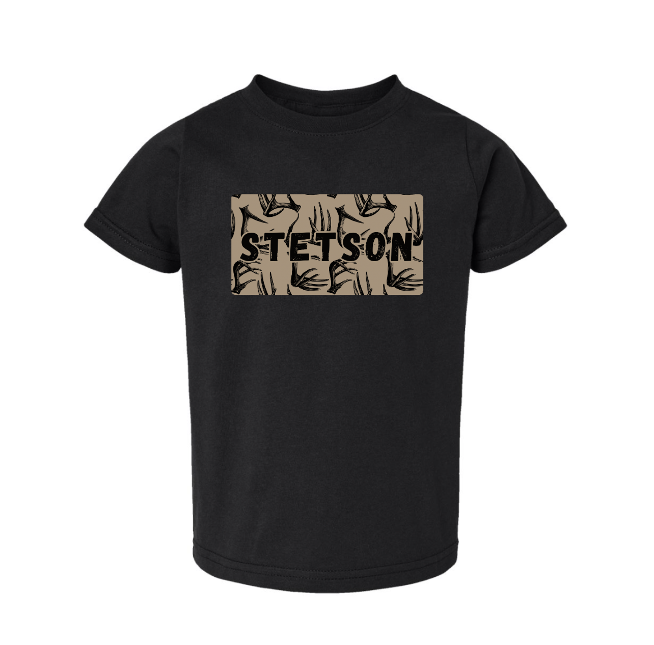 CUSTOM Antler Name Plate Tee - Multiple Colors Options