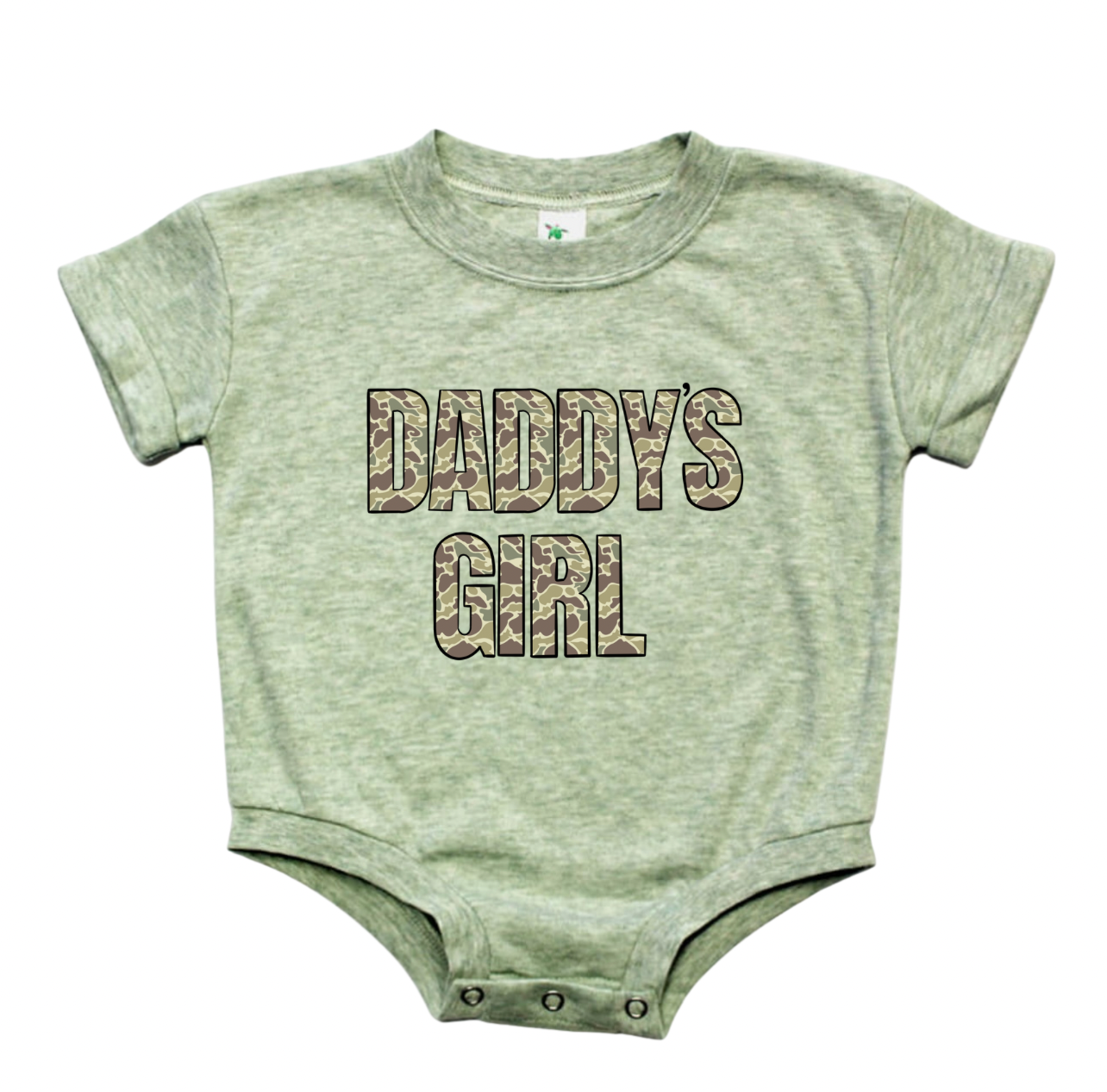 Camo Daddy’s Girl Bubble - Sage