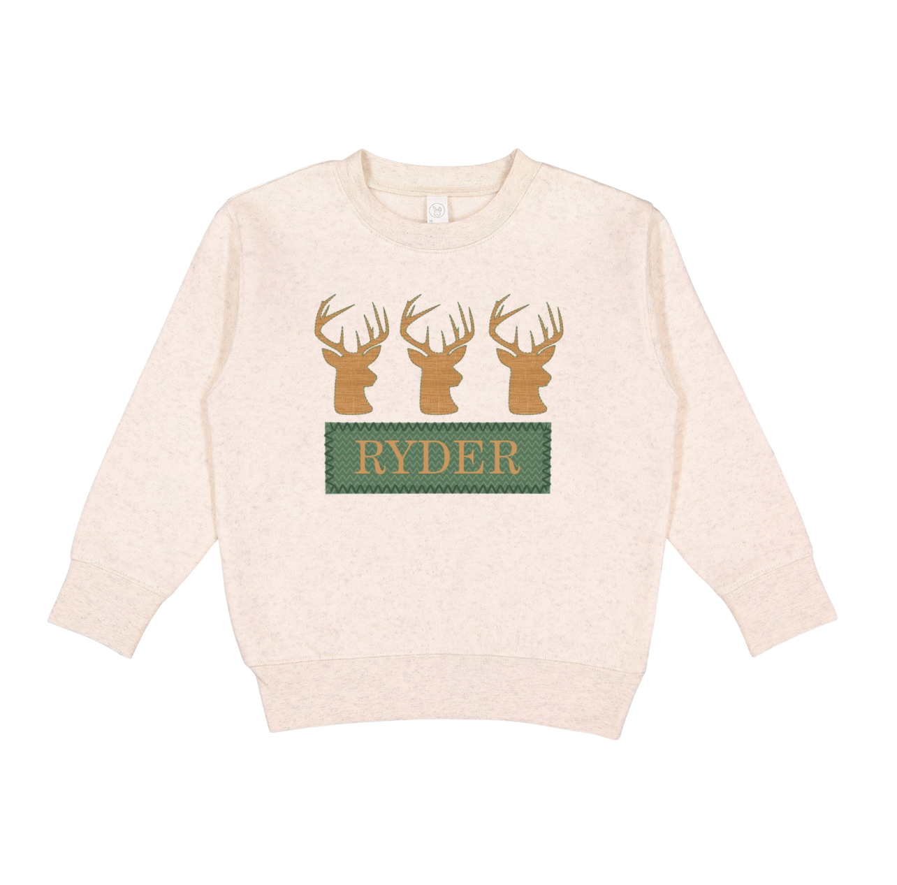 Buck Trio Name Plate Crewneck - CUSTOM