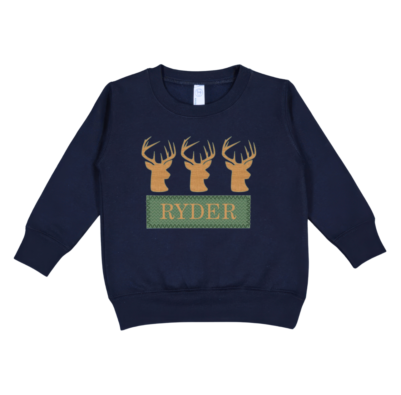 Buck Trio Name Plate Crewneck - CUSTOM