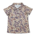 Tan Camo Button Up Shirt