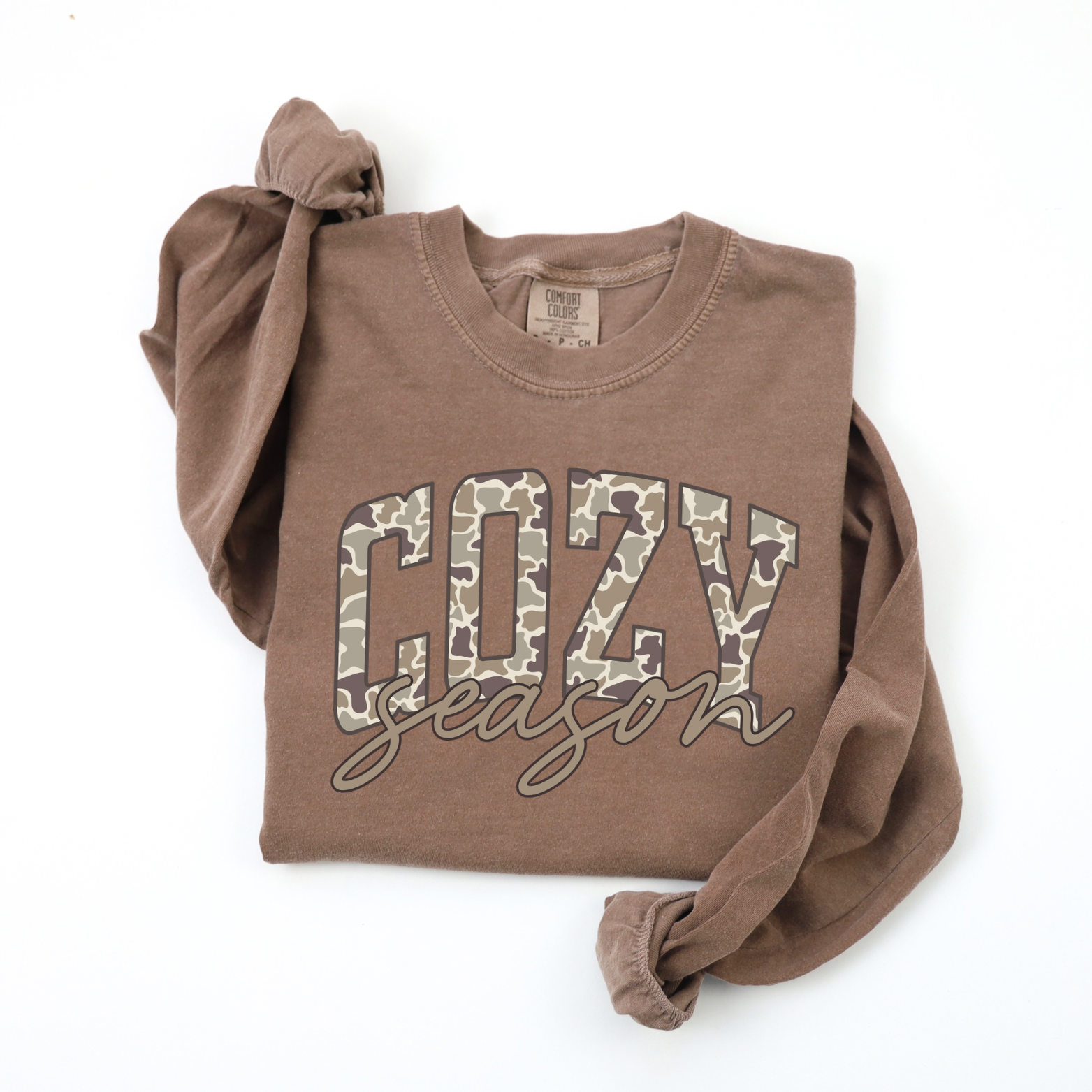 Camo Cozy Season Long Sleeve - Espresso