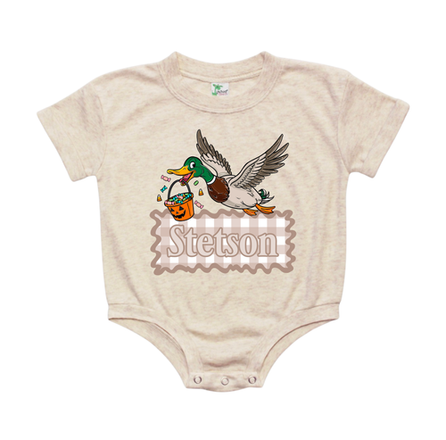 (2 colors) Mallard Candy Bucket Name Bubble - CUSTOM