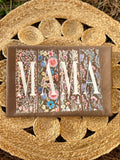 Floral MAMA Tee - Espresso