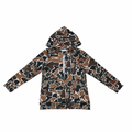 Retro Camo Hooded Pullover