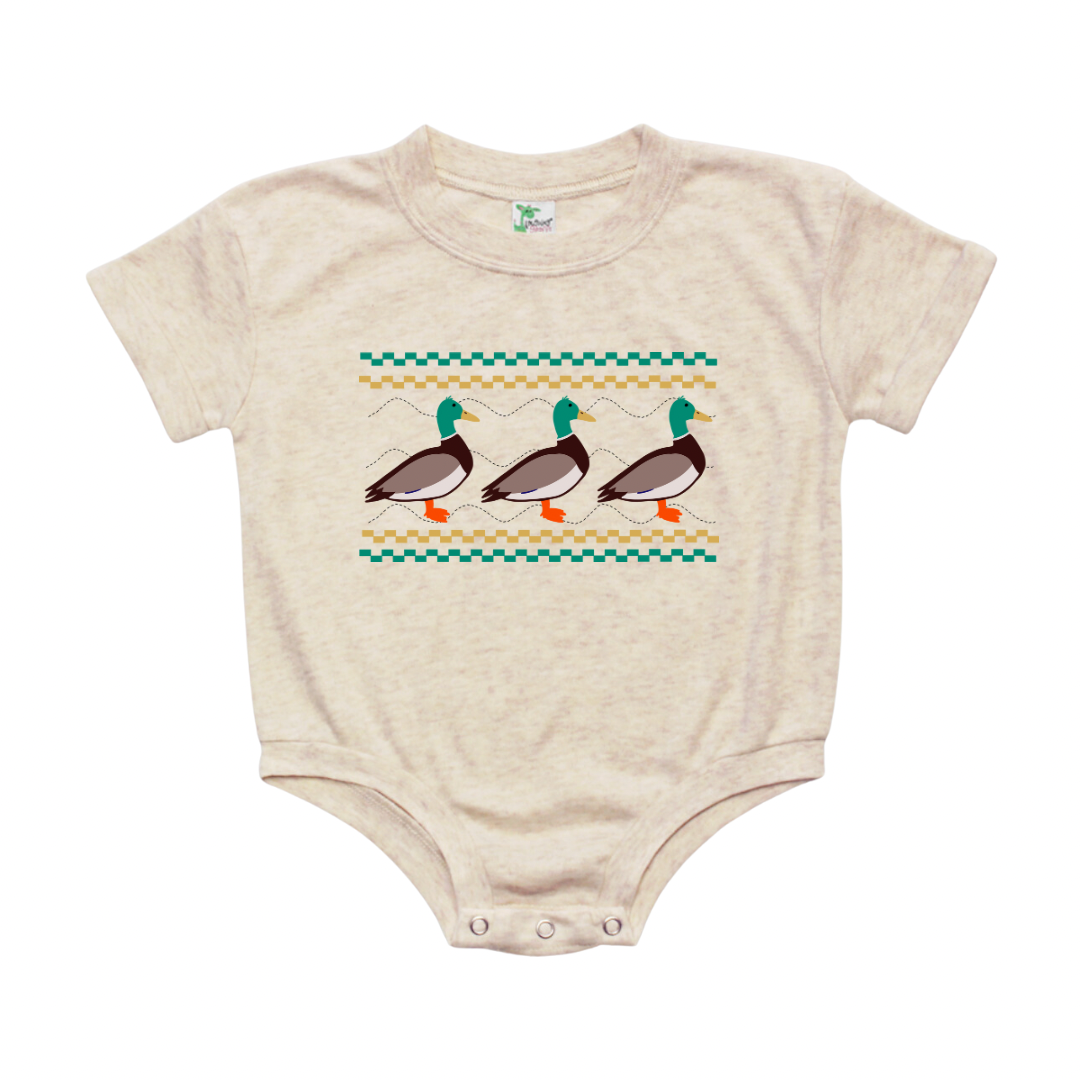 Faux Smocking Mallard Bubble