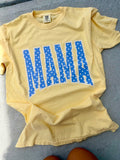 Blue Polka Dot MAMA Tee - Butter
